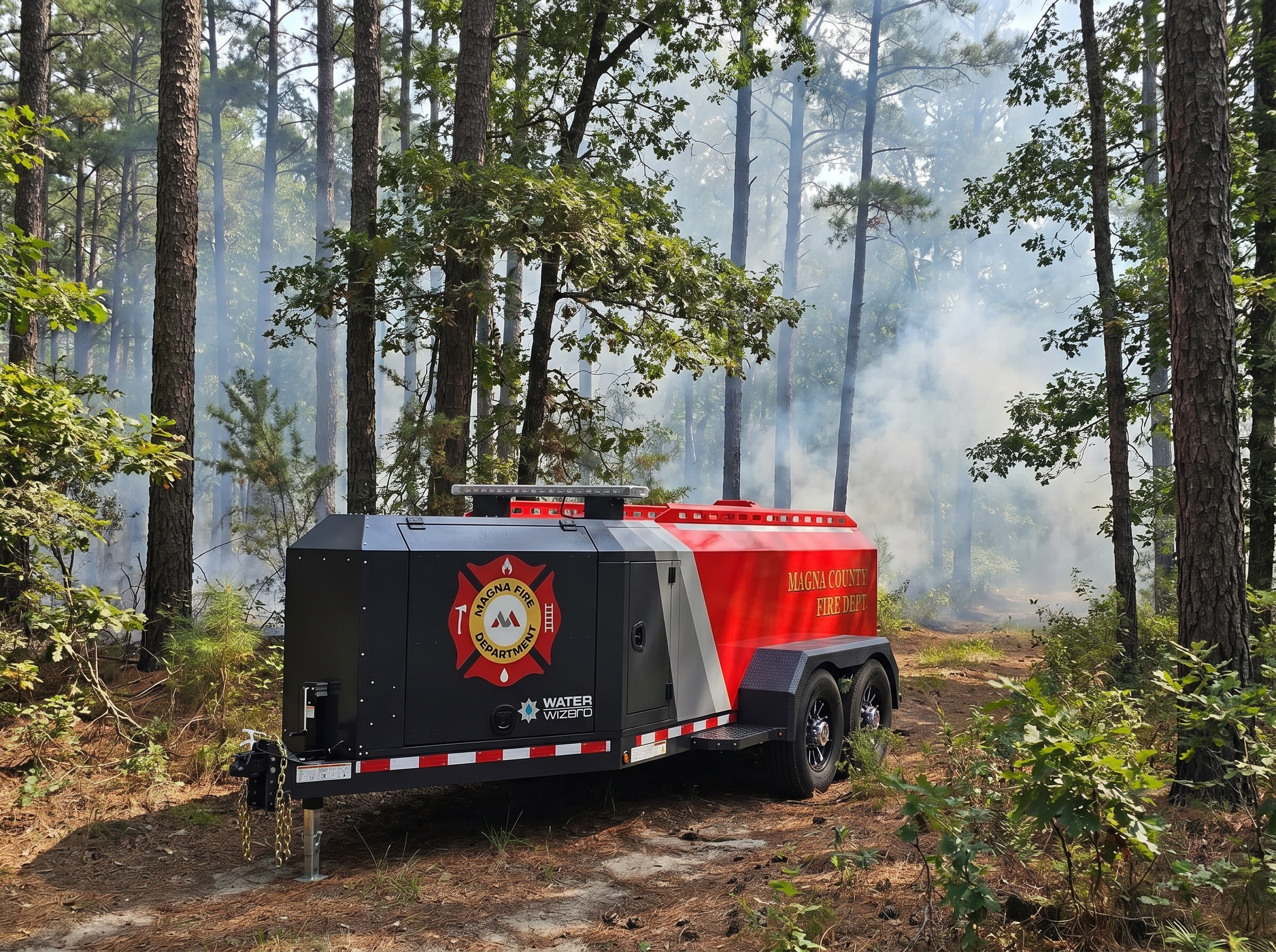 1,250-Gallon Water Tank Capacity for Fire Response